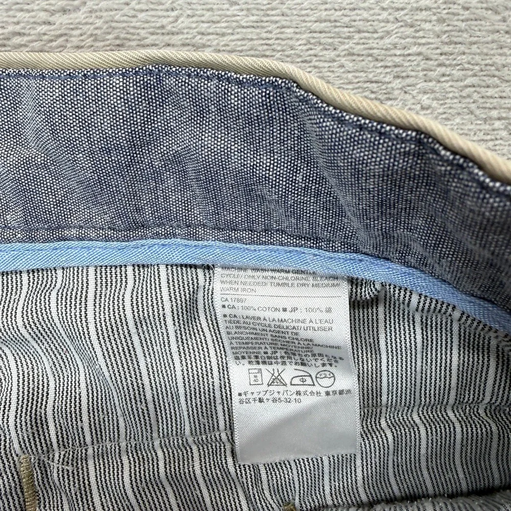 Banana Republic Pants‎ Mens 32x32 (32x28) Aiden Chino Khaki Slim Fit Trousers